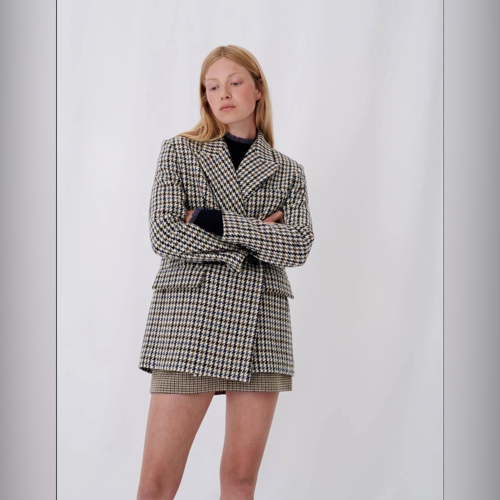 Maje
Golda Houndstooth Coat